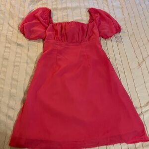 Pink short dress